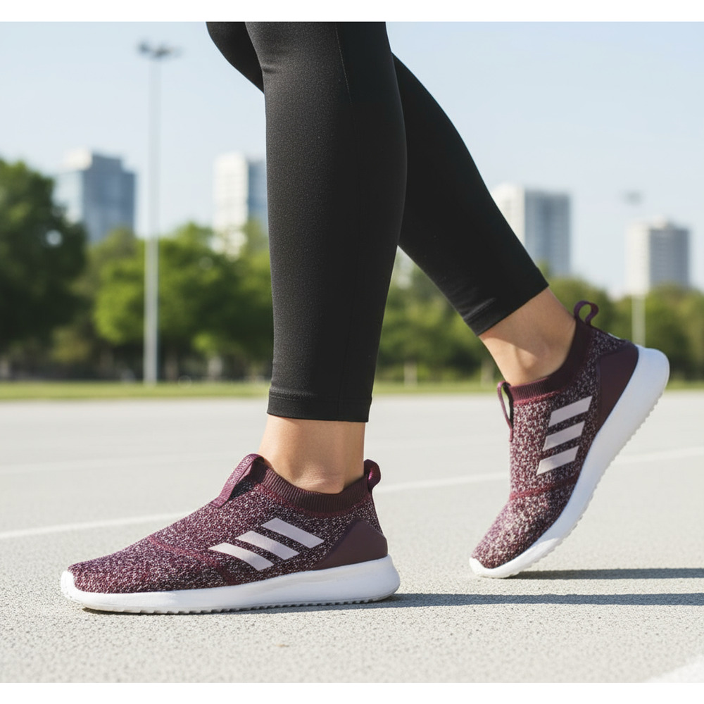 Adidas Ultimafusion Slip-On Sneakers Burgundy Women’s Size 10 Running Shoes